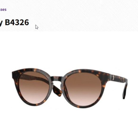 Authentic Womens Burberry Sunglasses Brown B4326 - Picture 1 of 8